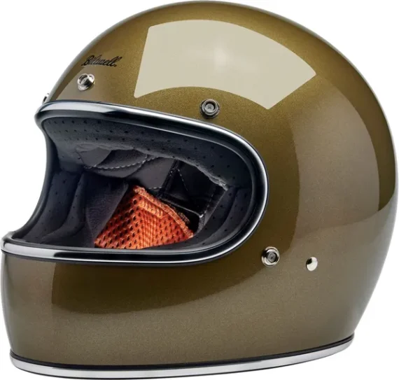 Casque Biltwell Gringo Ugly Gold Metallic – Image 2