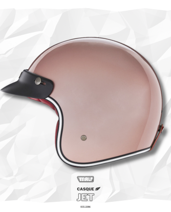 Casque jet rose