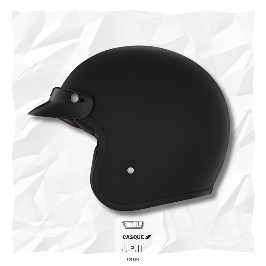 Casque Moto Jet Ouvert ORIGINE - Homologué ECE 22-06, Visière Teintée Rétractable, Intérieur Lavable, Tailles XS à XL