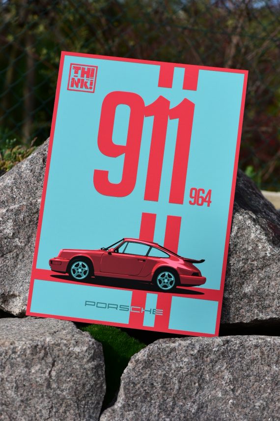 Affiche Porsche 911 964